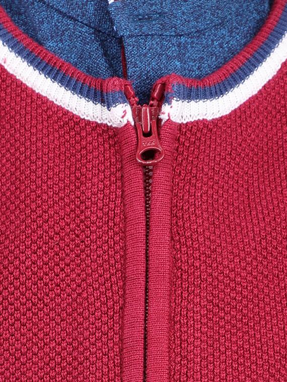 mandarin neck long sleeved sweater - 16669407 - Zoom Image - 5
