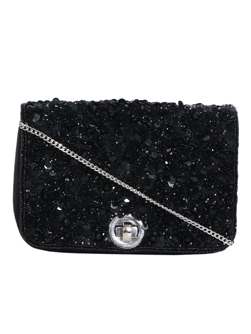 black cotton box clutch - 16669466 - Zoom Image - 1