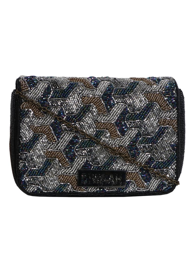 multi colored cotton box clutch - 16669468 - Zoom Image - 1