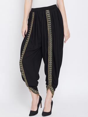 embroidered dhoti salwar - 16669556 - Standard Image - 2