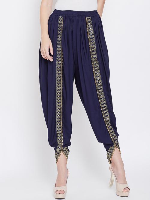 embroidered dhoti salwar - 16669559 - Standard Image - 1