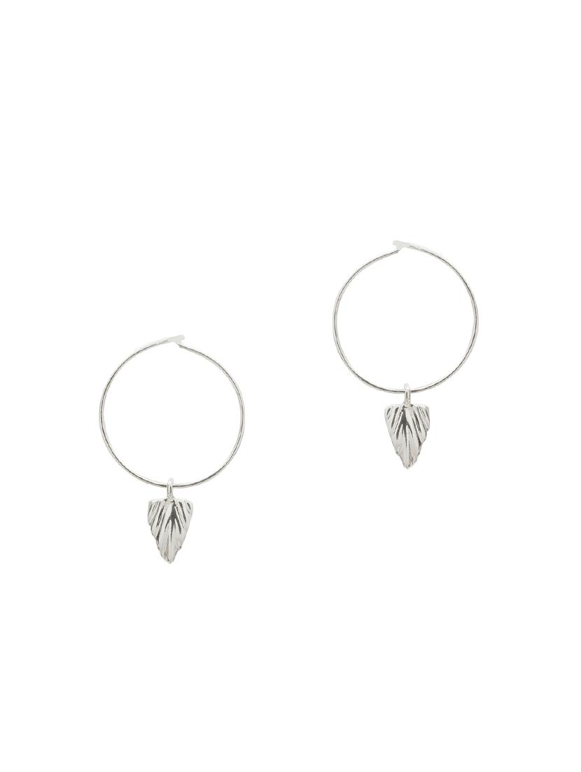 silver tone silver hoop earring - 16670203 - Zoom Image - 1