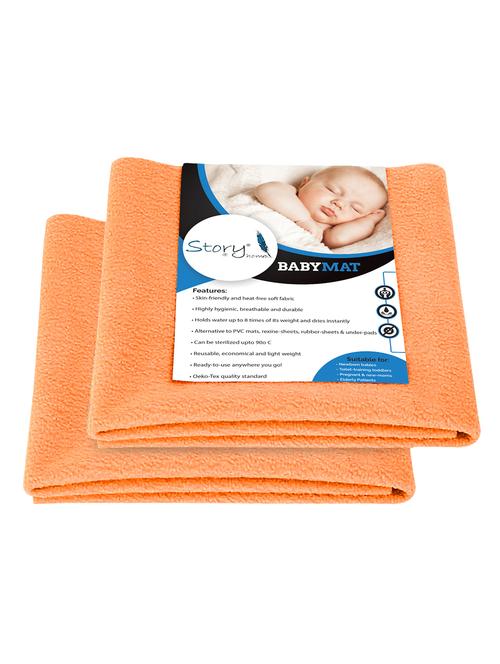 orange 2 pcs medium baby mat - 16670261 - Very Small Image - 1