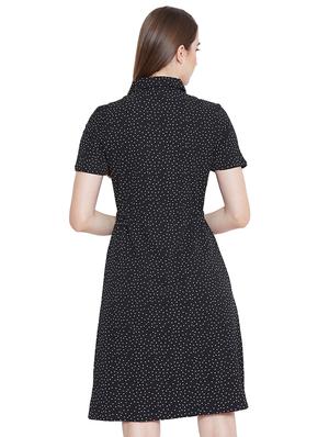 drawstring polka dots a-line dress - 16670604 - Standard Image - 3