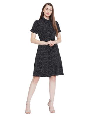 drawstring polka dots a-line dress - 16670604 - Standard Image - 4