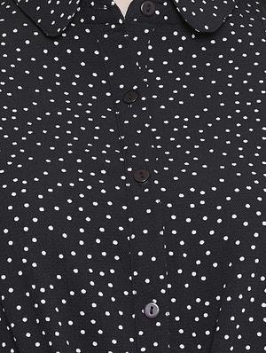 drawstring polka dots a-line dress - 16670604 - Standard Image - 5