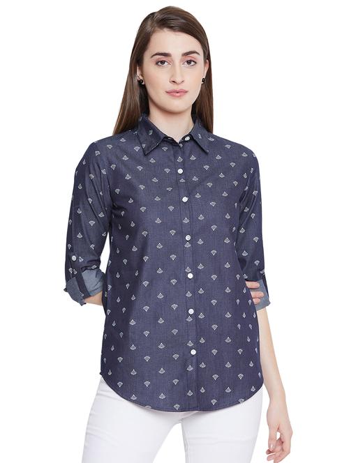 long sleeved printed shirt - 16670608 - Standard Image - 1