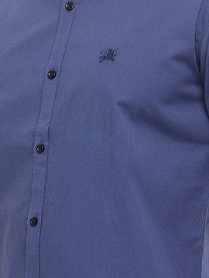 blue solid casual shirt - 16670643 - Standard Image - 5