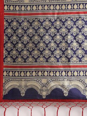 conversational printed saree with blouse - 16670839 - Standard Image - 6