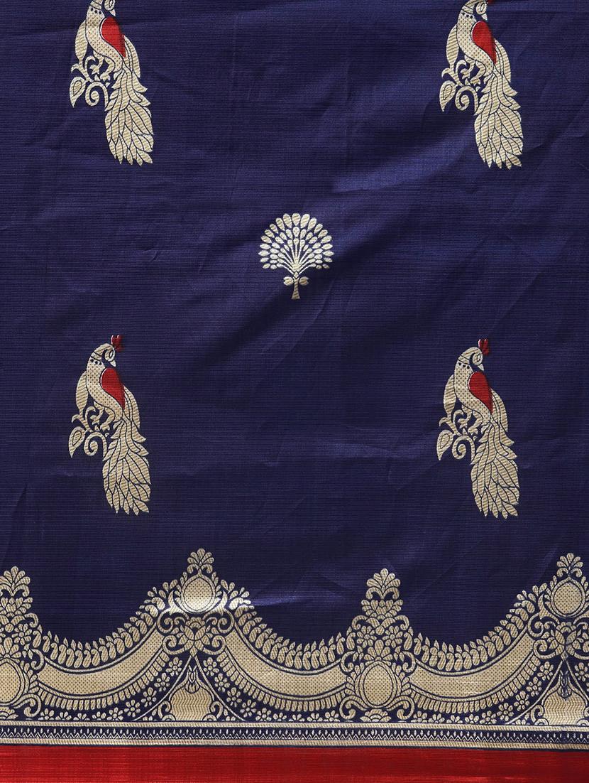 conversational printed saree with blouse - 16670839 - Zoom Image - 5
