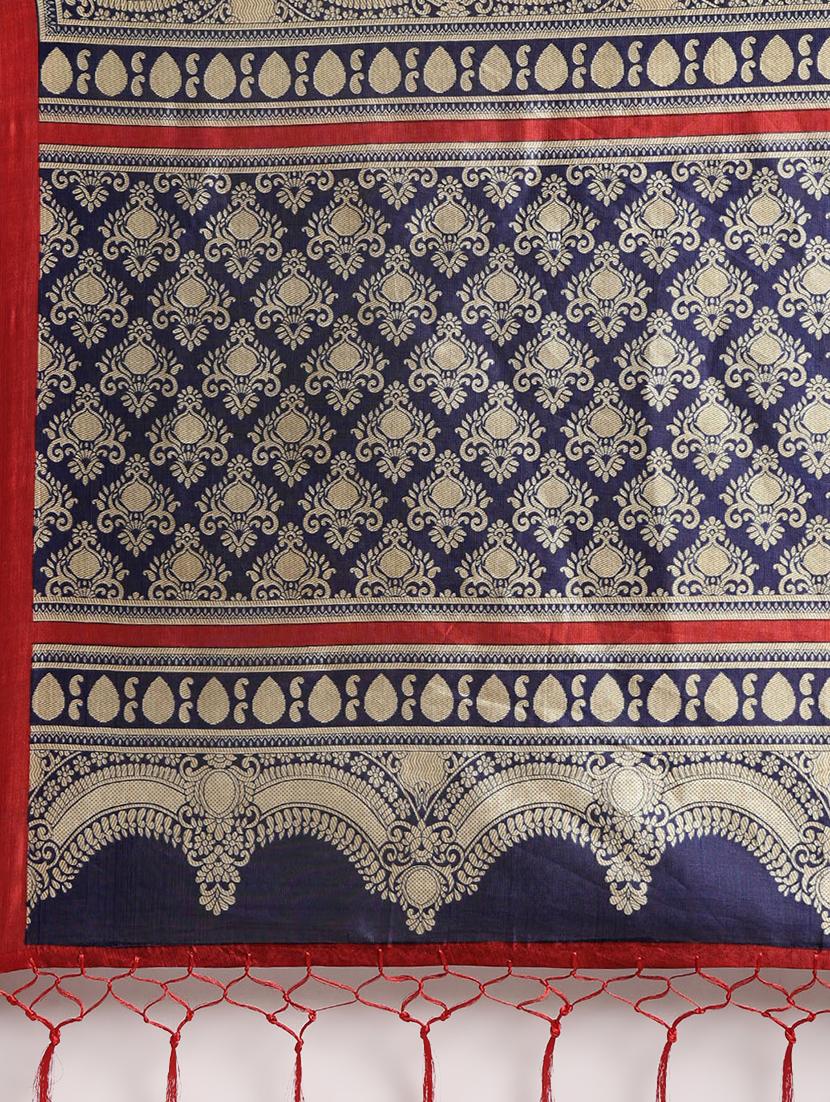 conversational printed saree with blouse - 16670839 - Zoom Image - 6