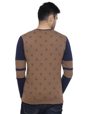 brown printed t-shirt - 16671219 - Standard Image - 2