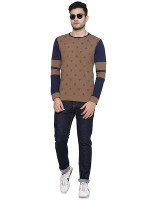 brown printed t-shirt - 16671219 - Standard Image - 3