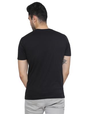 black solid t-shirt - 16671222 - Standard Image - 3