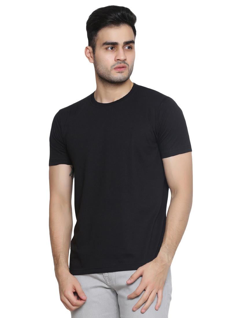 black solid t-shirt - 16671222 - Zoom Image - 2