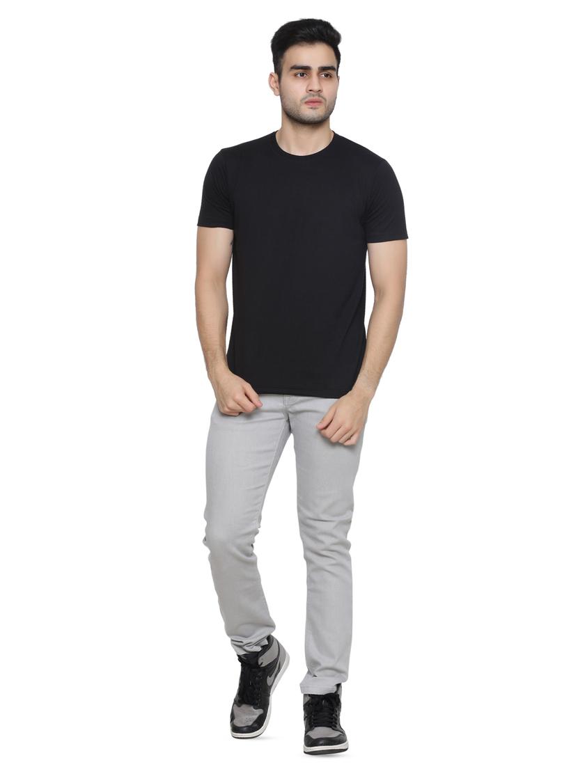 black solid t-shirt - 16671222 - Zoom Image - 4
