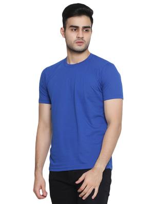 blue solid t-shirt - 16671228 - Standard Image - 2