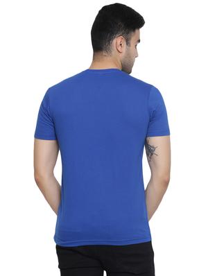 blue solid t-shirt - 16671228 - Standard Image - 3