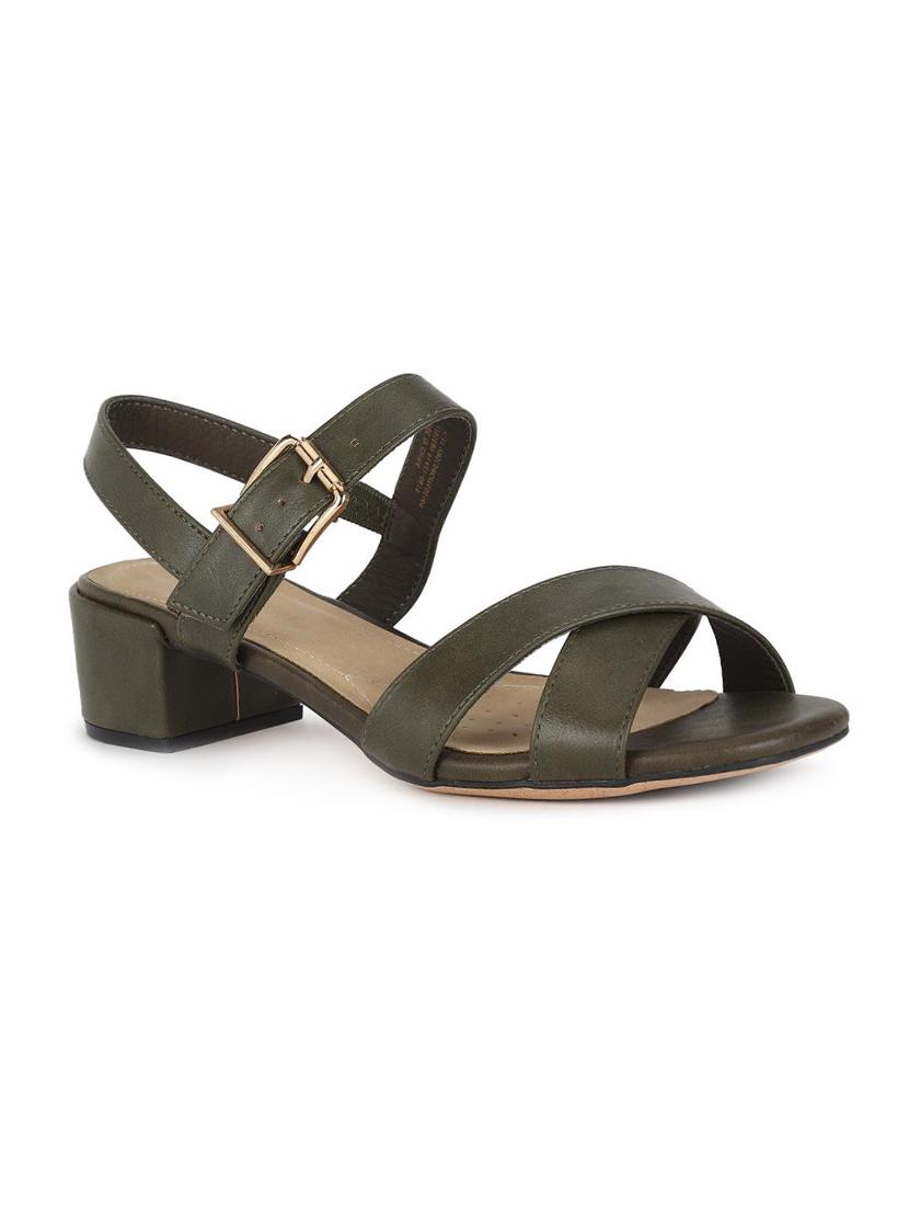 green back strap sandals - 16671840 - Zoom Image - 1
