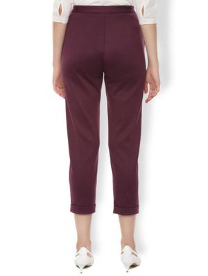 high rise flat front trousers trouser - 16671975 - Standard Image - 2