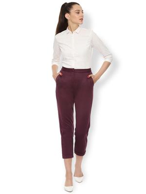 high rise flat front trousers trouser - 16671975 - Standard Image - 3