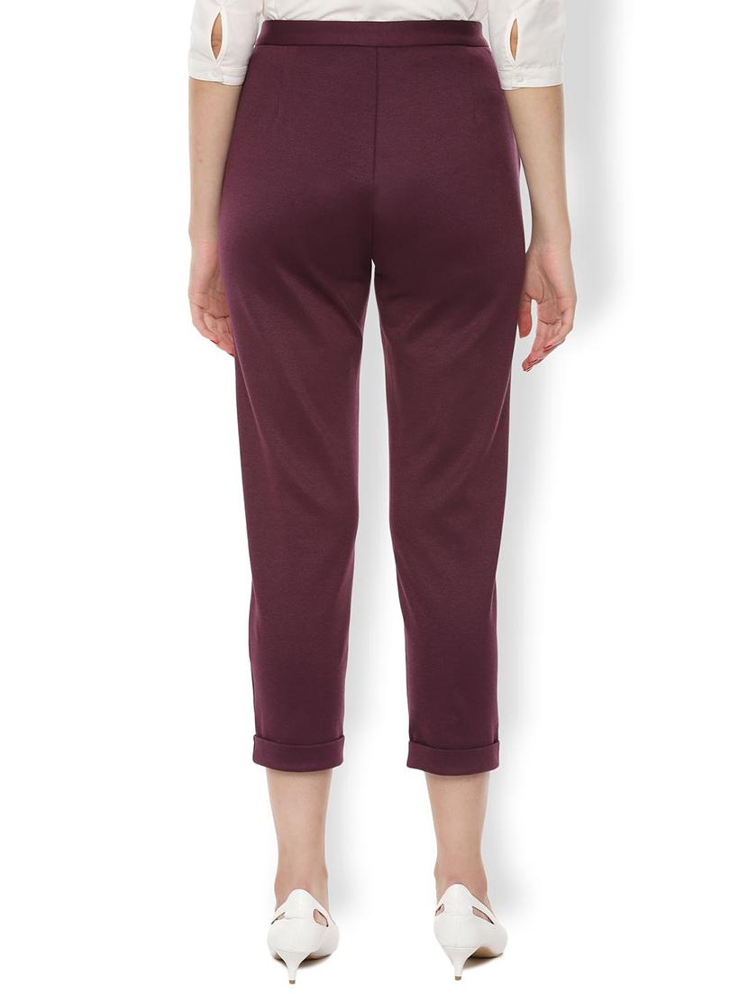 high rise flat front trousers trouser - 16671975 - Zoom Image - 2