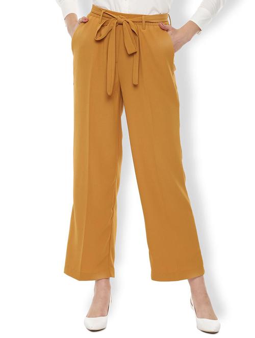 tie up waist wide leg trouser - 16671977 - Very Small Image - 1
