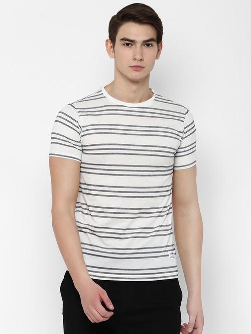 white striped t-shirt - 16672046 - Standard Image - 1