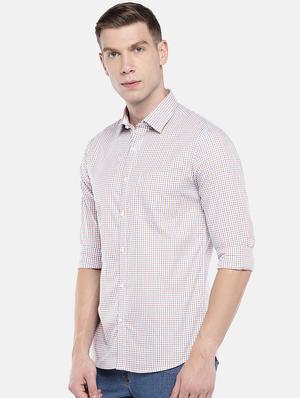 white checkered casual shirt - 16672112 - Standard Image - 2