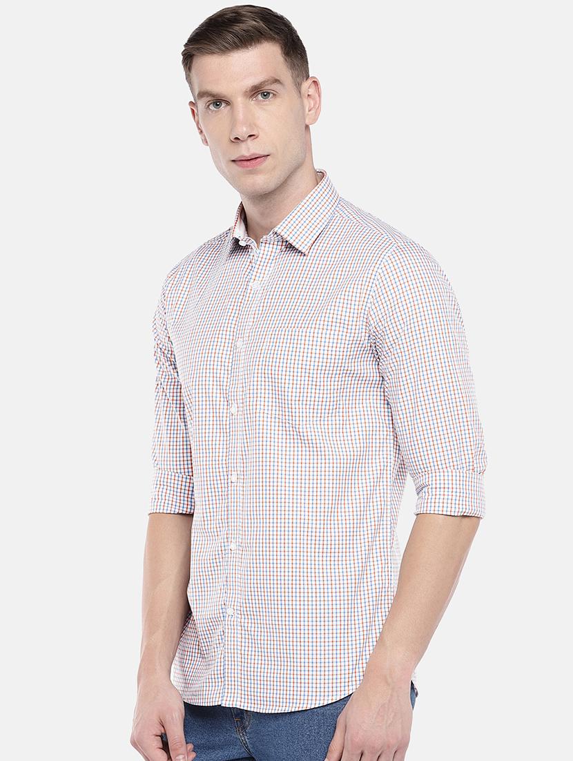 white checkered casual shirt - 16672112 - Zoom Image - 2