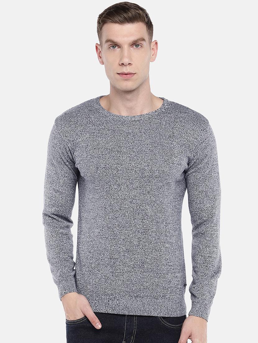 grey solid pullover - 16672154 - Zoom Image - 1