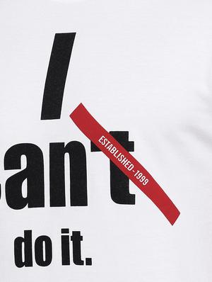 white typographic print t-shirt - 16672201 - Standard Image - 5