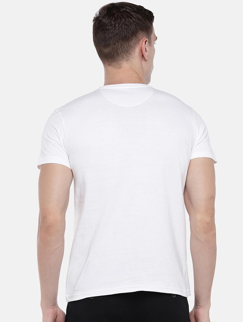 white typographic print t-shirt - 16672201 - Zoom Image - 3