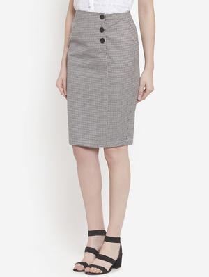 high rise hounds-tooth pencil skirt - 16672391 - Standard Image - 2