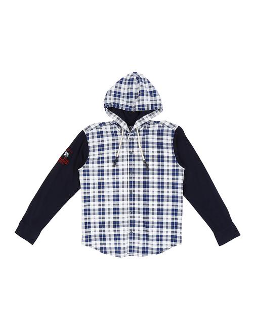 dark blue cotton shirt - 16672443 - Standard Image - 1