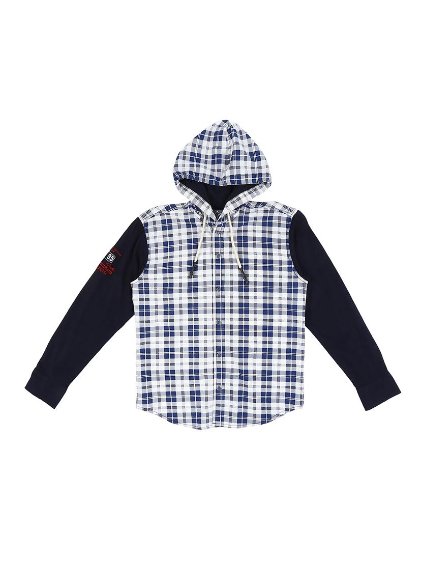 dark blue cotton shirt - 16672443 - Zoom Image - 1