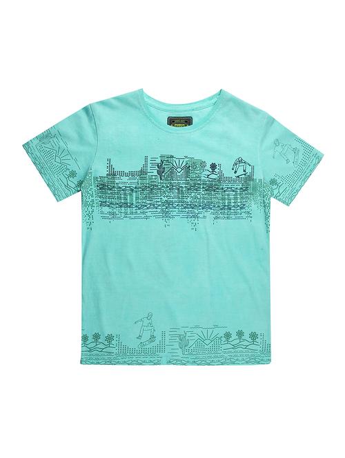 green cotton tshirt - 16672596 - Standard Image - 1