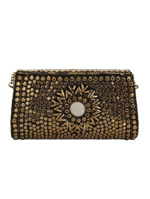 gold metal box clutch - 16672787 - Standard Image - 2