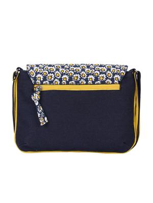blue canvas printed sling bag - 16672795 - Standard Image - 2