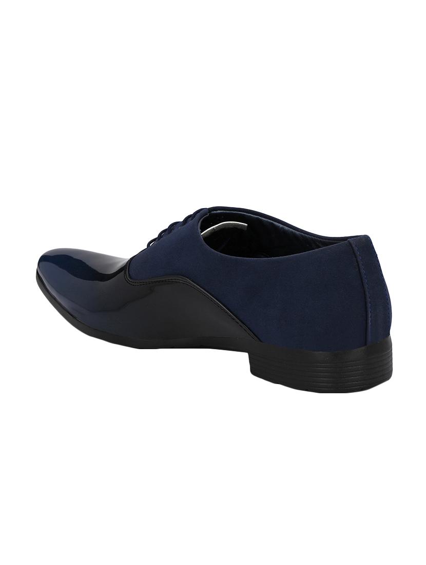 blue patent leather lace-up oxfords - 16672829 - Zoom Image - 2