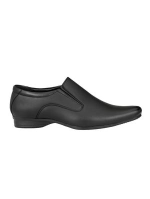 black leatherette slip ons - 16672832 - Standard Image - 2