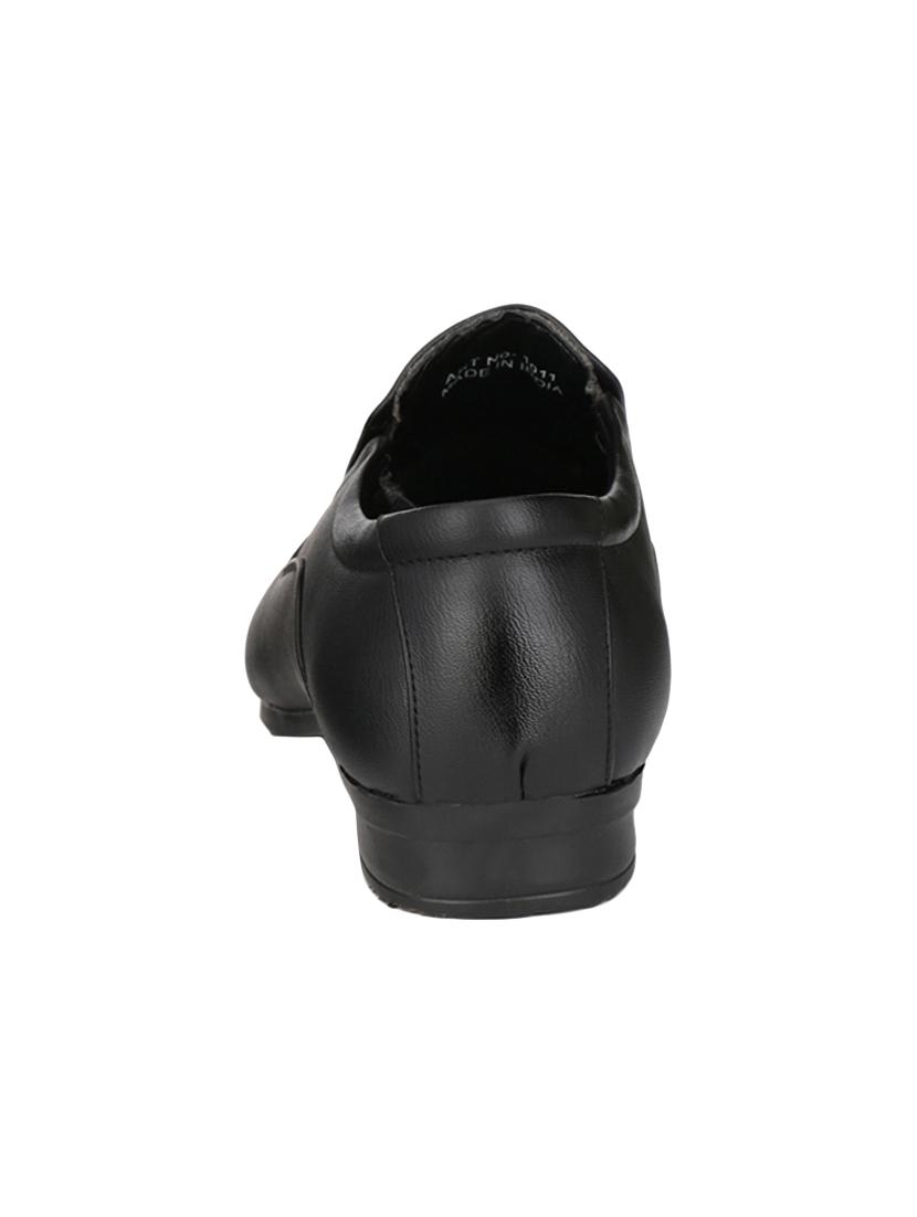 black leatherette slip ons - 16672832 - Zoom Image - 3