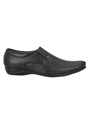 black leatherette slip ons - 16672833 - Standard Image - 2