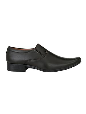 brown leatherette slip ons - 16672838 - Standard Image - 2