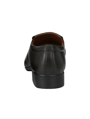 brown leatherette slip ons - 16672838 - Standard Image - 3