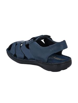 blue leather back strap sandals - 16672848 - Standard Image - 2