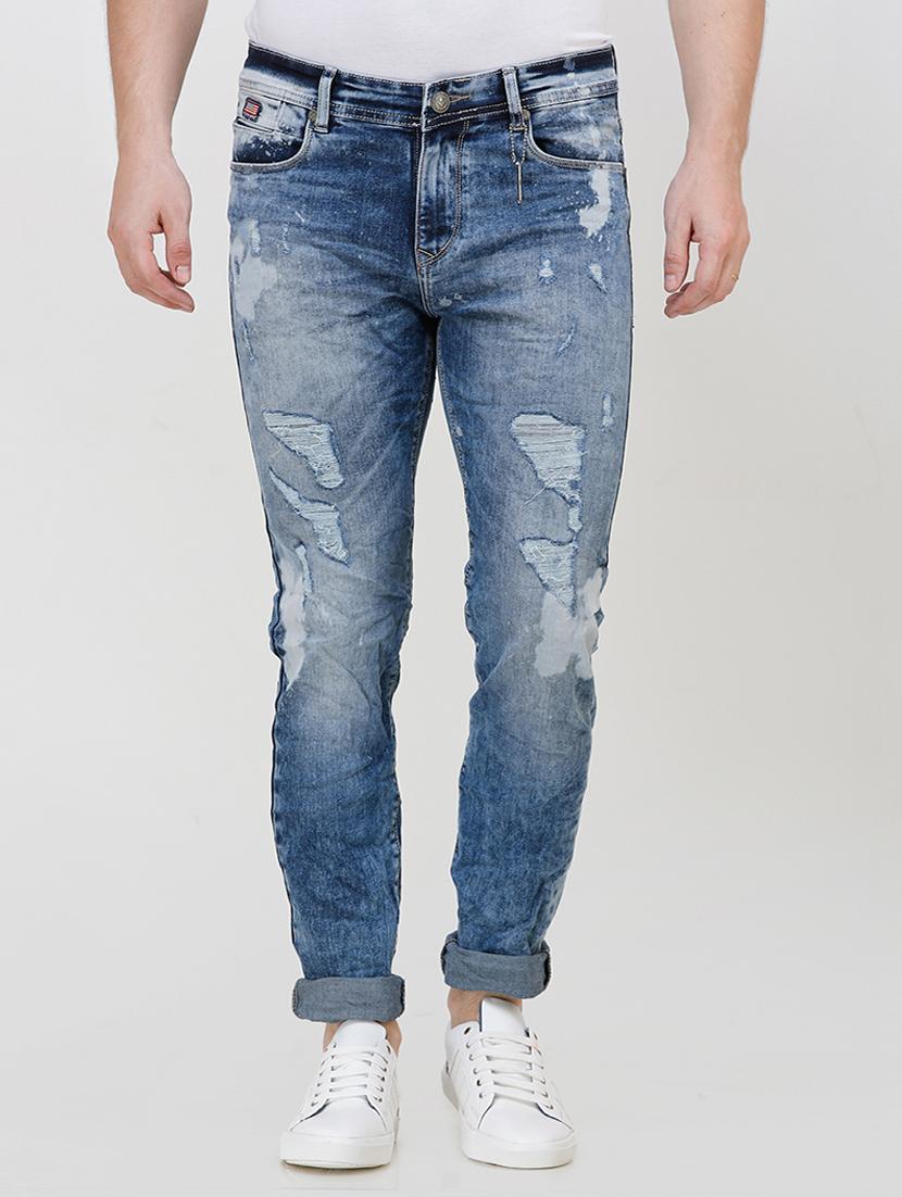 blue distressed jeans - 16672921 - Zoom Image - 1