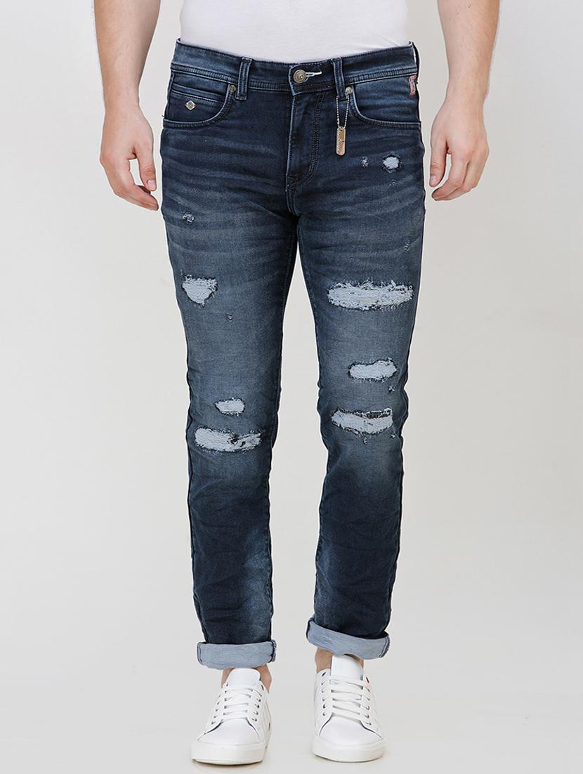 blue distressed jeans - 16672922 - Zoom Image - 1