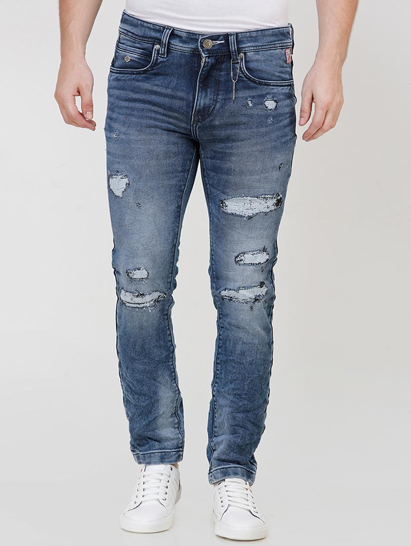 blue distressed jeans - 16672923 - Zoom Image - 1