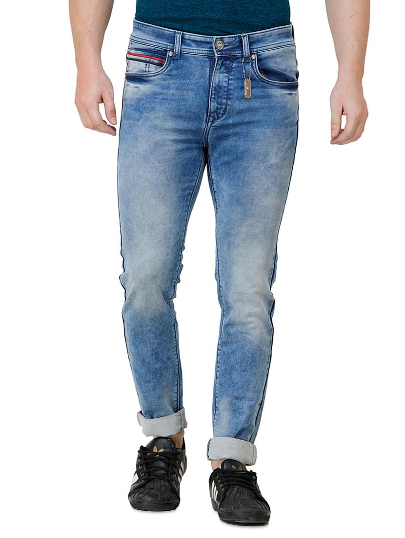 blue heavy washed jeans - 16672938 - Zoom Image - 1
